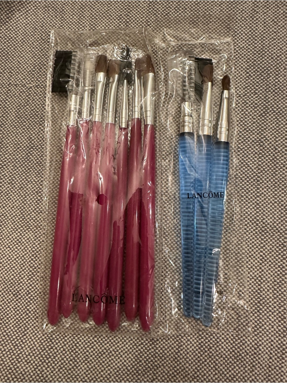 Lancôme Eye Brush/tools Sets in Pink & Blue- Brand new- Sealed.